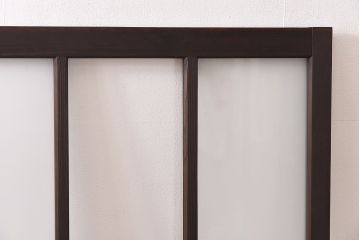 昭和レトロ　縞のデザインが個性的なガラス戸(窓、引き戸)3枚セット