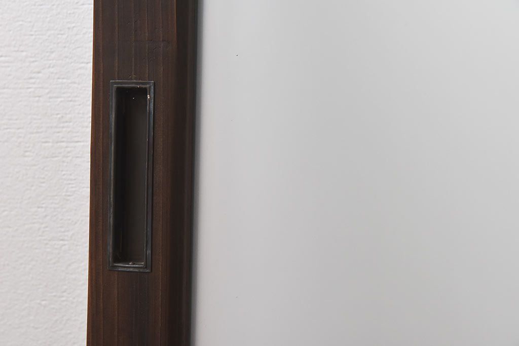 昭和レトロ　縞のデザインが個性的なガラス戸(窓、引き戸)3枚セット