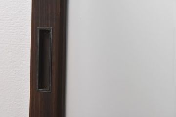 昭和レトロ　縞のデザインが個性的なガラス戸(窓、引き戸)3枚セット