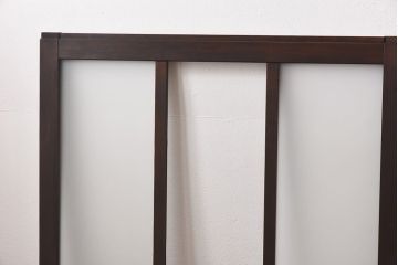 昭和レトロ　縞のデザインが個性的なガラス戸(窓、引き戸)3枚セット