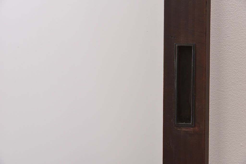 昭和レトロ　縞のデザインが個性的なガラス戸(窓、引き戸)3枚セット