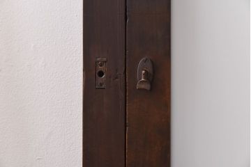 昭和レトロ　縞のデザインが個性的なガラス戸(窓、引き戸)3枚セット