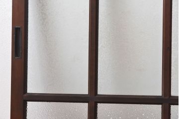 【I様ご成約済】昭和レトロ　ガラスの組み合わせが素敵な窓(ガラス戸、引き戸)2枚セット