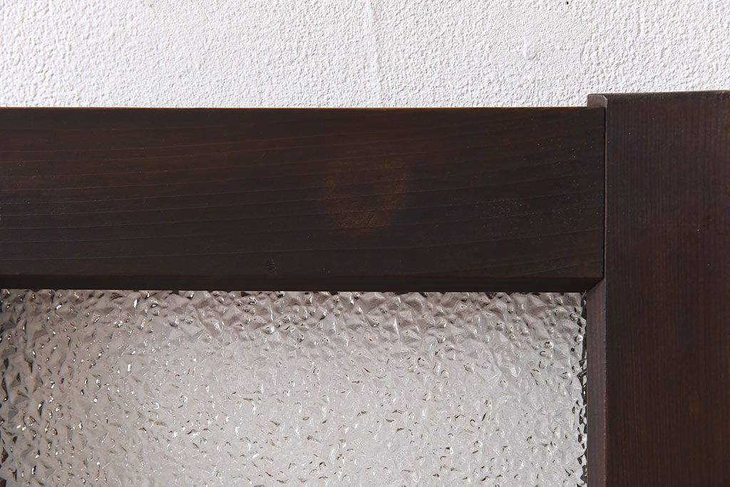 【I様ご成約済】昭和レトロ　ガラスの組み合わせが素敵な窓(ガラス戸、引き戸)2枚セット