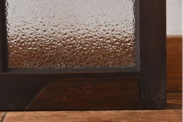 【I様ご成約済】昭和レトロ　ガラスの組み合わせが素敵な窓(ガラス戸、引き戸)2枚セット