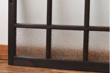 【I様ご成約済】昭和レトロ　ガラスの組み合わせが素敵な窓(ガラス戸、引き戸)2枚セット