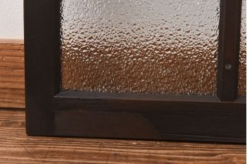 【I様ご成約済】昭和レトロ　ガラスの組み合わせが素敵な窓(ガラス戸、引き戸)2枚セット
