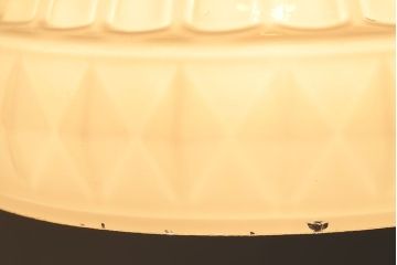 昭和レトロ　モダンなダイヤ柄が目を引くペンダントライト(天井照明、吊り下げ照明)