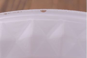 昭和レトロ　モダンなダイヤ柄が目を引くペンダントライト(天井照明、吊り下げ照明)