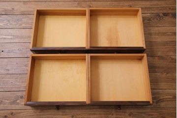 中古　松本民芸家具　G-1型　面取りカップボード(食器棚、本棚)(定価約41万4千円)