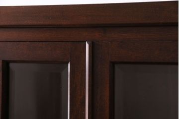 中古　松本民芸家具　G-1型　面取りカップボード(食器棚、本棚)(定価約41万4千円)