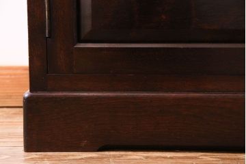 中古　松本民芸家具　G-1型　面取りカップボード(食器棚、本棚)(定価約41万4千円)