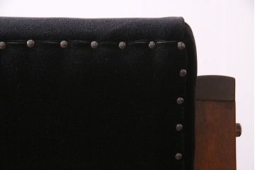 ヴィンテージ家具 ビンテージ ひと味違ったデザインが魅力のアームソファ(2人掛け、ラブソファ)