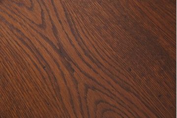 レトロ家具　昭和レトロ　ナラ材・ブナ材　味わいのある木味が魅力の薄型の平机(コンソールテーブル、サイドテーブル)(3)