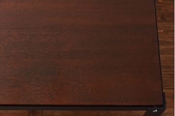 アンティーク家具　昭和中期　インダストリアルな鉄脚ダイニングテーブル(作業台)