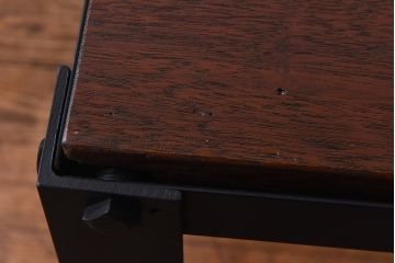 アンティーク家具　昭和中期　インダストリアルな鉄脚ダイニングテーブル(作業台)