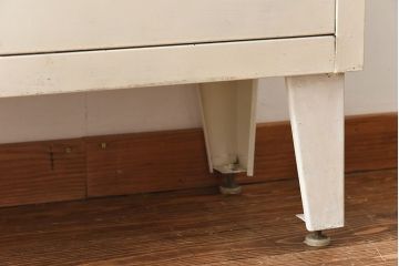 アンティーク家具　【展示品】和製アンティーク　オリジナルペイントが可愛らしいケビント(ガラスケース、収納棚、飾り棚)