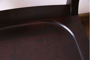 中古美品　北海道民芸家具　HM686 シンプルな小振りのチェア(ダイニングチェア、椅子、板座チェア)(定価約6万円)