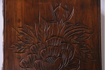 ヴィンテージ家具　ビンテージ　伝統工芸 軽井沢彫りの小引き出し