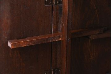 アンティーク家具　イギリスアンティーク　棚付きが珍しい!小振りのバタフライテーブル(カフェテーブル、サイドテーブル、エクステンションテーブル)