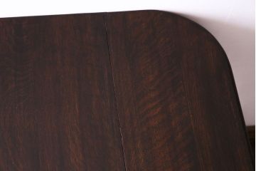 アンティーク家具　イギリスアンティーク　棚付きが珍しい!小振りのバタフライテーブル(カフェテーブル、サイドテーブル、エクステンションテーブル)