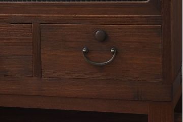 レトロ家具　昭和レトロ　温かな味わいのあるリメイク時代箪笥ローボード(サイドチェスト、戸棚)