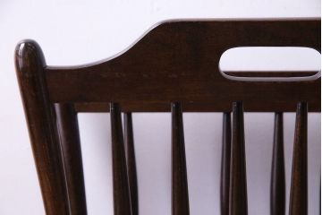 アンティーク雑貨 中古 松本民芸家具 木製 品の良いシンプルなA型マガジンラック(本立て)