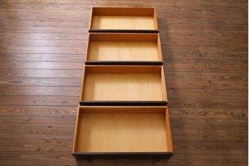 中古　松本民芸家具　D型整理タンスI　シンプルながら上品な雰囲気漂うチェスト(箪笥)(定価約28万円)