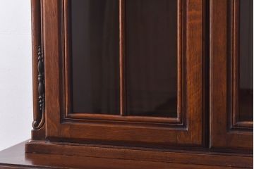 【S様ご成約済み】フランスビンテージ　オーク材　優雅な雰囲気漂う小振りなキャビネット(飾り棚、収納棚、本箱)