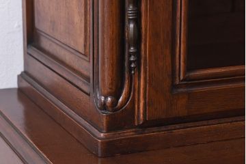 【S様ご成約済み】フランスビンテージ　オーク材　優雅な雰囲気漂う小振りなキャビネット(飾り棚、収納棚、本箱)