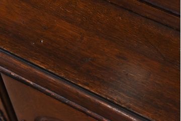 【S様ご成約済み】フランスビンテージ　オーク材　優雅な雰囲気漂う小振りなキャビネット(飾り棚、収納棚、本箱)