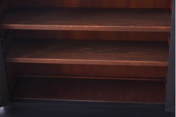 ビンテージ　松本民芸家具　スタイリッシュなリペイントカップボード(食器棚、収納棚)