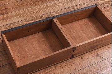 ビンテージ　松本民芸家具　スタイリッシュなリペイントカップボード(食器棚、収納棚)