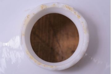 昭和期　懐かしい雰囲気漂うシンプルな平笠シェード(電笠、吊り下げ照明、ペンダントライト)