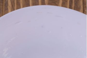 昭和期　懐かしい雰囲気漂うシンプルな平笠シェード(電笠、吊り下げ照明、ペンダントライト)