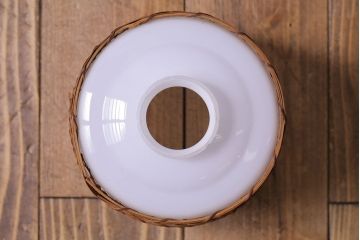 昭和レトロ　和の雰囲気が高まる籠モチーフのペンダントライト(シェード、吊り下げ照明、天井照明)