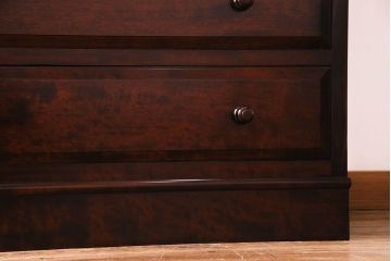 民芸家具　樺材　しっかり収納できるシンプルな衣装箪笥(整理箪笥、チェスト)