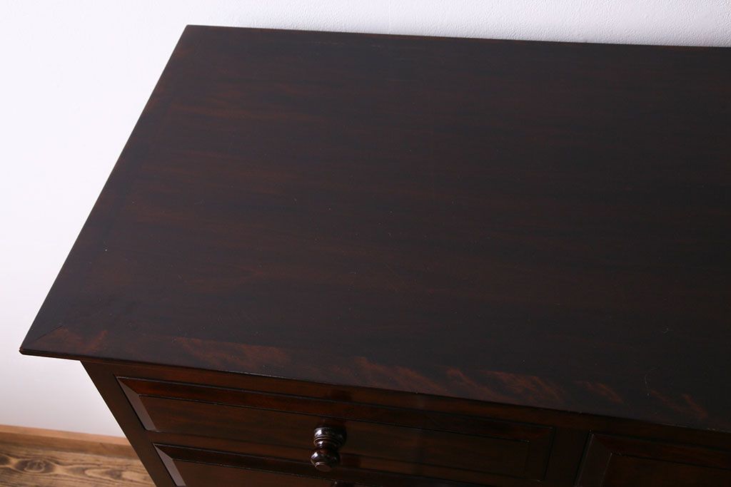 民芸家具　樺材　しっかり収納できるシンプルな衣装箪笥(整理箪笥、チェスト)