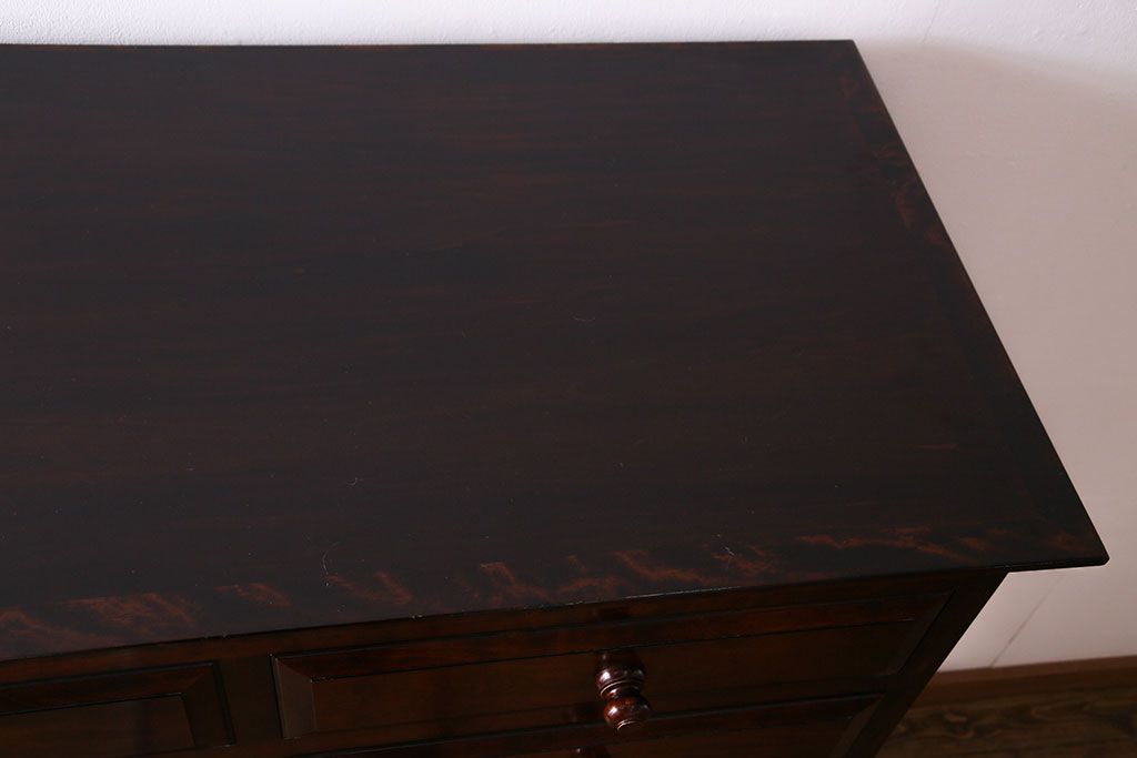 民芸家具　樺材　しっかり収納できるシンプルな衣装箪笥(整理箪笥、チェスト)