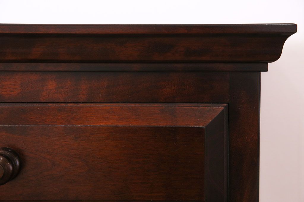 民芸家具　樺材　しっかり収納できるシンプルな衣装箪笥(整理箪笥、チェスト)