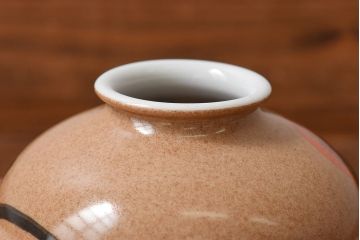 オールドノリタケ(則武、日本陶器)　味わいのある柿の図の電灯笠(シェード、ペンダントライト、吊り下げ照明)