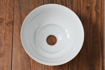 オールドノリタケ(則武、日本陶器)　味わいのある柿の図の電灯笠(シェード、ペンダントライト、吊り下げ照明)