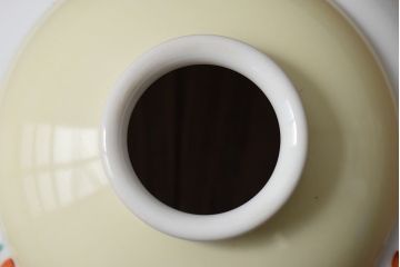 オールドノリタケ(則武、日本陶器)　紅葉が愛らしい電灯笠(シェード、ペンダントライト、吊り下げ照明)