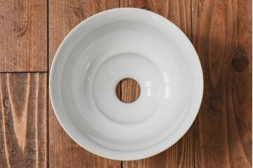 オールドノリタケ(則武、日本陶器)　紅葉が愛らしい電灯笠(シェード、ペンダントライト、吊り下げ照明)