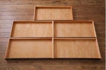 中古美品　松本民芸家具　直線的なデザインが美しいD型和タンス(箪笥、チェスト)(定価約54万円)