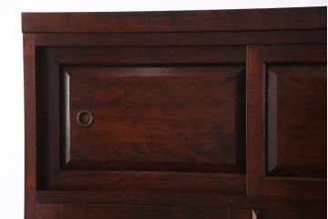 中古美品　松本民芸家具　直線的なデザインが美しいD型和タンス(箪笥、チェスト)(定価約54万円)