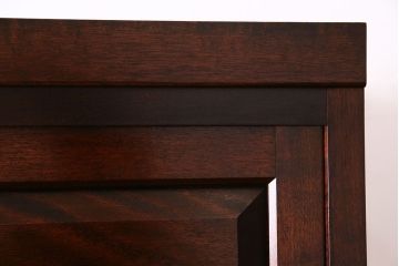 中古美品　松本民芸家具　直線的なデザインが美しいD型和タンス(箪笥、チェスト)(定価約54万円)