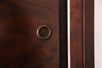 中古美品　松本民芸家具　直線的なデザインが美しいD型和タンス(箪笥、チェスト)(定価約54万円)