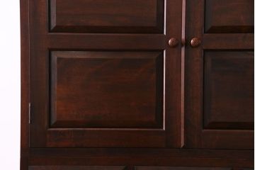 中古美品　松本民芸家具　直線的なデザインが美しいD型和タンス(箪笥、チェスト)(定価約54万円)