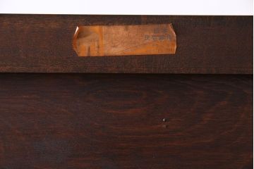 中古美品　松本民芸家具　直線的なデザインが美しいD型和タンス(箪笥、チェスト)(定価約54万円)